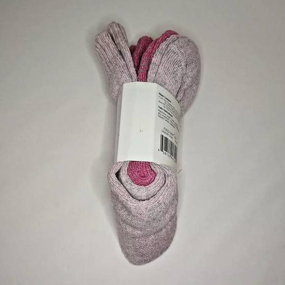 Old East Main Company 2 Pack Women Boot Socks Shoe Size 4-10 Pink Fabric Blend - Picture 6 of 6